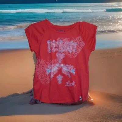 LUCKY BRAND TEEN GIRLS PEACE TSHIRT YOUTH LARGE - Image 1 of 4