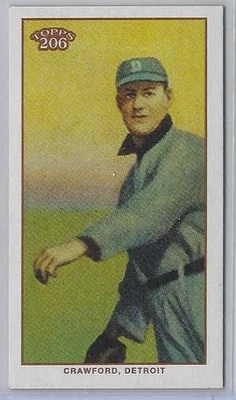 2002 TOPPS 206 SWEET CAPORAL BLUE SAM CRAWFORD TIGERS - Image 1 of 2