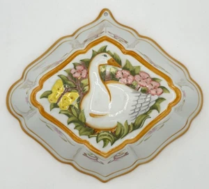Franklin Mint Le Cordon Azul Cerámica Molde Flor de Ganso Colgante de Pared De Colección 1986 - Imagen 1 de 16