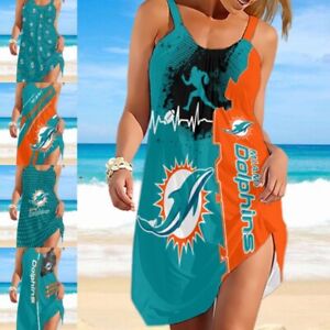 Women's camisole Miami Dolphin Mustang Dress New Summer Beach Casual Dress