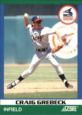 1991 Score 100 Rising Stars Baseball Card #35 Craig Grebeck