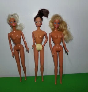 Barbie vintage Mattel vecchie 1976 nude girovita 3 in tutto usato - Foto 1 di 3