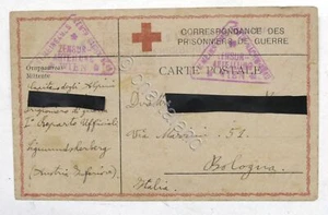 WWI Croce Rossa - Cartolina prigioniero di guerra - Alpino in Austria - 1918 #29 - Picture 1 of 2