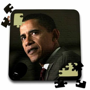 Puzzle 3dRose Barack Obama 10x10 pollici - Foto 1 di 1