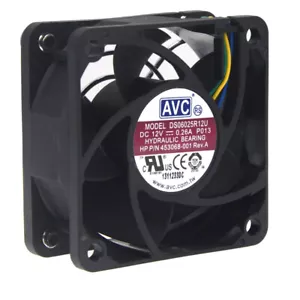 Ventilatore per computer 60 mm 6 cm PWD DS06025R12U AVC DC 12V 0,26A 4 fili 4 pin 60x60x25 mm - Foto 1 di 5