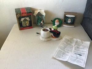 Lot (3) Hallmark Keepsake Ornament Magic Light Penguin Votive Holder MAKE OFFER! - Picture 1 of 7