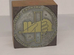 Animal Health Institute Letterpress Printers Block DC - Picture 1 of 6