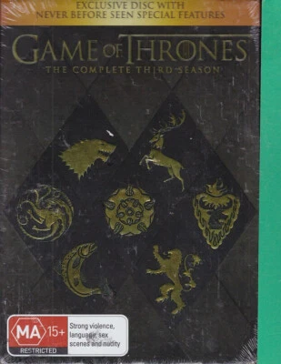 Game of Thrones Season 3 : Brand New (DVD, 2014,6 Discs, Region 4) Series 3:AK0# - image 1 of 2