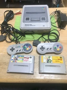 Nintendo SNES Console w/s 1Controler & Hori Commander, 2Games Set SFC HVC-002 - Picture 1 of 14