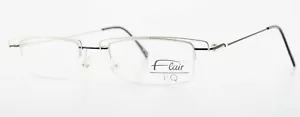 FLAIR Brille Modell Eye Q 832 Col. 767 48-21 140 Halbrand Silber Metall Germany - Bild 1 von 11