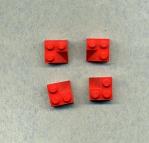 Lego--3046 -- Dachziegel -- Innenecke -- Ecke -- Rot -- 2 x 2 -- 45° - 4 Stück - Picture 1 of 1