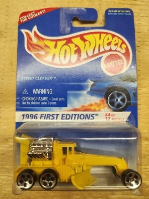 Hot Wheels 1996 First Editions Street Cleaver #373 Yellow 14913 Free Box Ship - Image 1 of 2