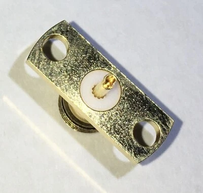 RF Connectors / Coaxial Connectors 2H FLANGE JCK GLD SOLDER CUP - Image 1 of 4