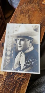 KEN MAYNARD Cowboy Original Vintage "Signed" Portrait Photo 5x7 - Picture 1 of 2