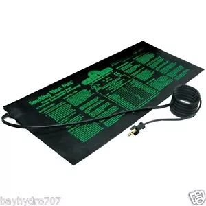Hydrofarm Heat Mat 9" x 19.5" 17W 1 Bandeja - Clone Seed Germination BAY HYDRO!! - Imagen 1 de 2