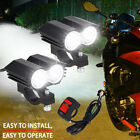 Motorcycle Headlight 6500Lumens LED 30W Driving Fog Lamp Spot Lights Switch Kit