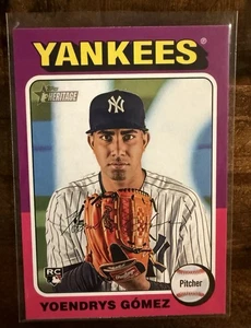 Yoendrys Gomez 2024 Topps Heritage High Number Chrome RC #661 Yankees #'d/699 - Imagen 1 de 4