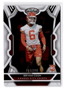 2022 Panini Certified Bryan Cook RC #190 #/399 Kansas City Chiefs - Picture 1 of 2