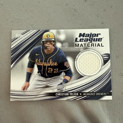 2023 Topps Series 1 - Major League Material Christian Yelich #MLM-CY (MEM) - Image 1 of 2