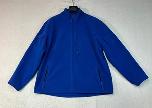 Duluth Trading Company Men's Shoreman's Fleece Gridlock Jacket Size XL Blue - Picture 1 of 7