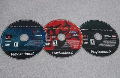 PS2: Spider-Man 1 2 3 трилогии (PlayStation 2) Black Label DIsc только комплект лот - Изображение 1 из 4