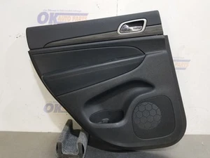 20 2020 JEEP GRAND CHEROKEE DOOR TRIM PANEL REAR LEFT DRIVER BLACK  - Picture 1 of 12