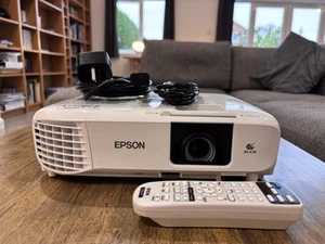 Epson EB-X49 HDMI Home Cinema Projector 3,600 Lumens Used XGA Remote Portable - Picture 1 of 21