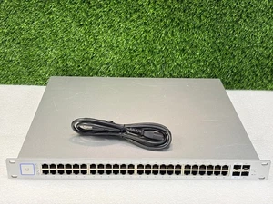 Używany | Ubiquiti Networks UniFi US-48-500W 48-portowy przełącznik PoE do montażu w szafie - Zdjęcie 1 z 16