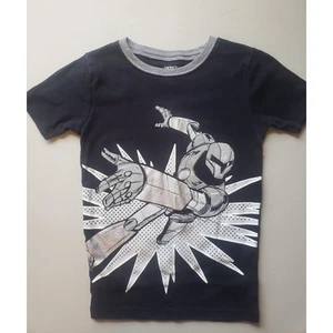 Carter's Boys Tee Shirt Metallic Superhero Robot Black Size 10 - Picture 1 of 5