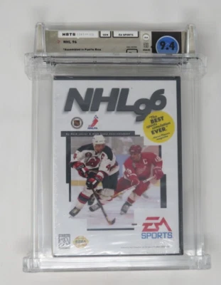 New NHL '96 Hockey Sega Genesis Factory Sealed Video Game Wata Graded 9.4 B+ - Image 1 of 4