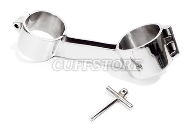 7.5" Handcuffs Spreader Bar Stainless Steel Restraint Cuffs - Image 1 of 4
