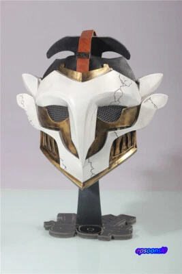 LOL League Of Legends Jinx Polvo Ekko Cosplay Máscara Halloween Divertida Máscara utilería FRP Foto 1 de 4