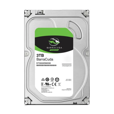 Seagate ST3000DM008 3.5" SATA III 7200rpm 3TB Internal Desktop Drive - Image 1 of 2