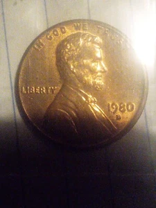 1980 D Lincoln Cent With DDO /Great Condition  - Picture 1 of 6