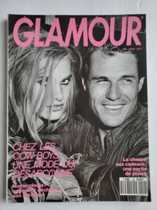 1990 FR Glamour BRAD JOHNSON Linda Evangelista KAREN MULDER Tasha de Vasconcelos - Picture 1 of 11