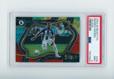 2022-23 Moises Caicedo Panini Select Field Level Tie-Dye Rookie Card 39/49 PSA 9