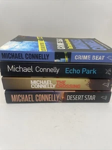 4 x Michael Connelly Large Paperback Books Echo Park Desert Star The Crossing et - Picture 1 of 12