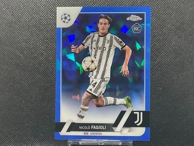 2022-23 Topps Chrome Sapphire UEFA Competitions Nicolò Fagioli #53   Rookie - Image 1 of 2