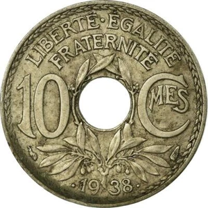 French Coin 10 Centimes | France | 1938 - 1939 - Picture 1 of 4