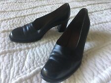 Henry Beguelin Barneys Black Leather Heels 38.5