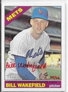 2015 TOPPS HERITAGE REAL ONE AUTOGRAFO INCHIOSTRO ROSSO #ROA-BW BILL WAKEFIELD 38/66 - Foto 1 di 3