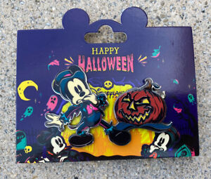 Disney Pin Halloween Mickey And Pumpkin Disneyland Paris 2023