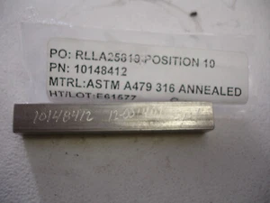  Llave impulsora Flowserve 3/8X3/8X2-1/2 #10148412 - Imagen 1 de 3