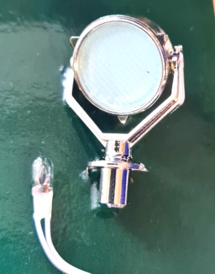 Scheinwerfer 15mm KU +6V. beweglich Chrom verstellbar sehr detailliert - Bild 1 von 2