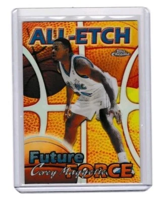 Topps 1999 cromo refractor todo grabado Corey Maggette AE24 Foto 1 de 2