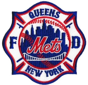 New York City Mets Fire Department NYC Skyline Baseball Queens NEW Patch - Picture 1 of 1