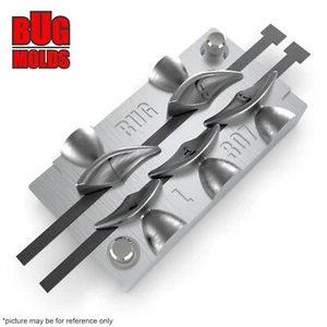 Angelsenkerform Aluminium Angelform Köderherstellung Bleiformen Entenbleiblei - Bild 1 von 3