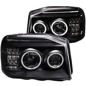 Anzo USA 111172 Projector Headlight Set w/Halo Fits 01-04 Frontier
