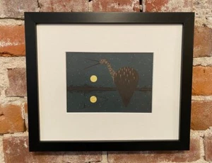 Charley Harper Limpkin Framed Art Card - Picture 1 of 1