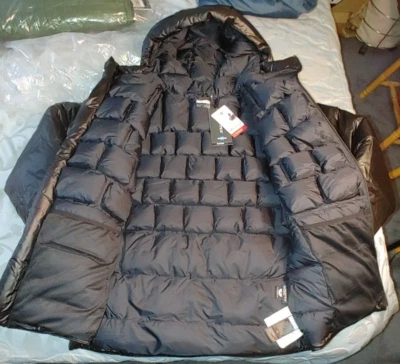 Marmot West Rib Parka heavy down mens large NWT black $600msrp - Image 1 of 4
